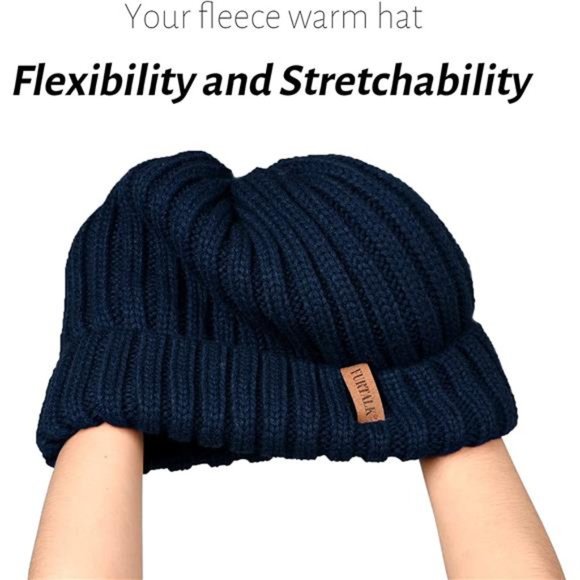 FURTALK Winter Hats for Women Fleece Lined Beanie Cable Knit Chunky Beanies Wome main image 5